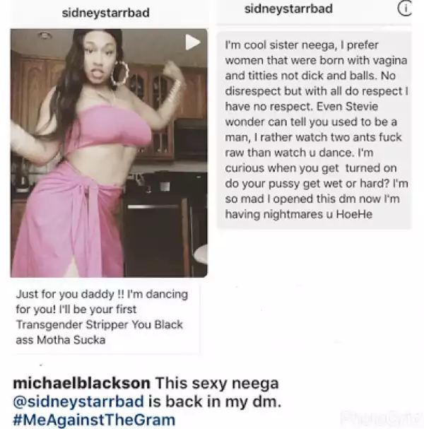 Comedian Michael Blackson Blasts Transgender Sidney Starr For Sliding Into His DM And Offering To Dance For Him